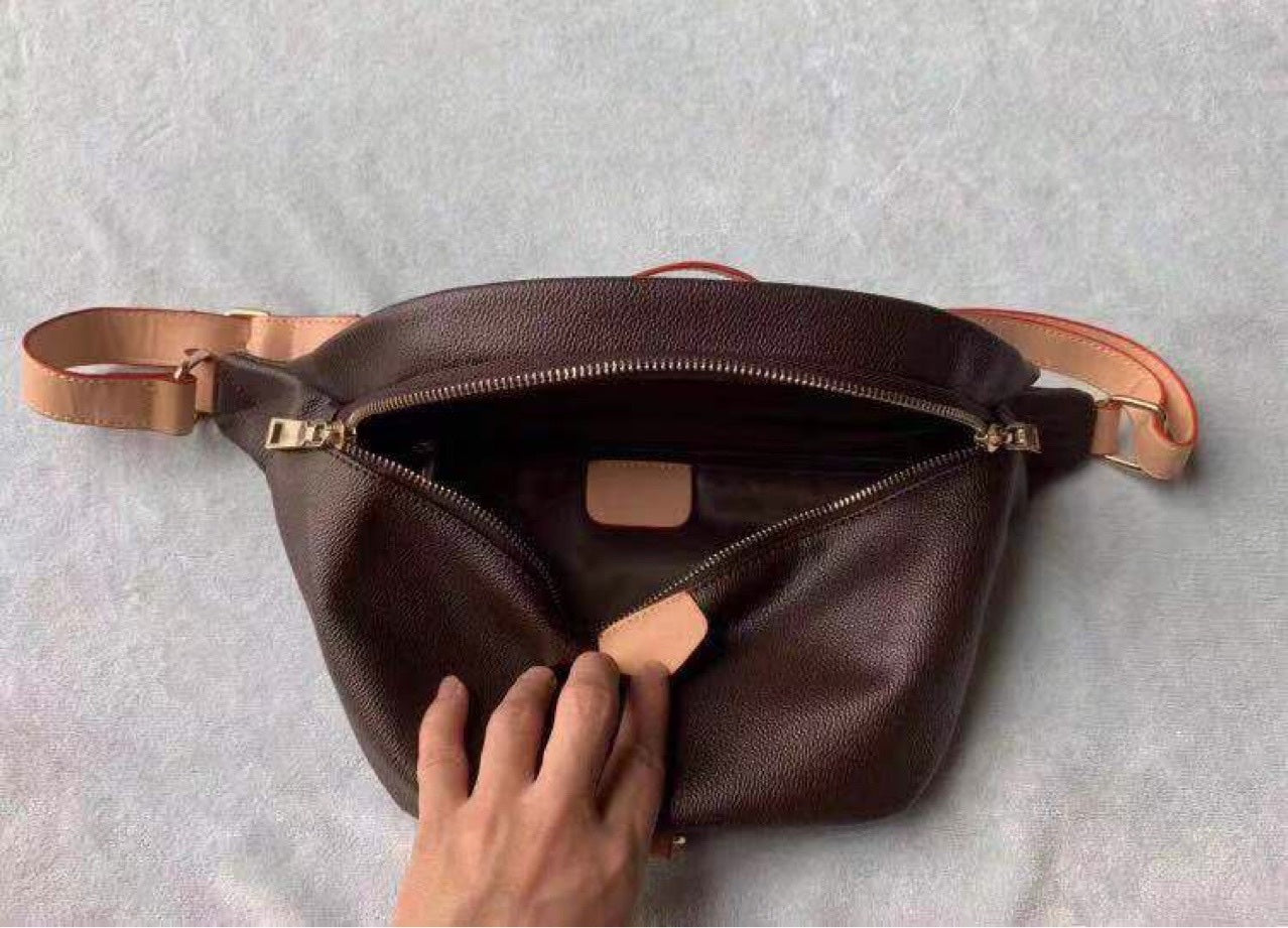 Newestlye Famous Bumbag Cross Body fashion Shoulder Bag brown Waist Bags Bum Unisex Waist Bags