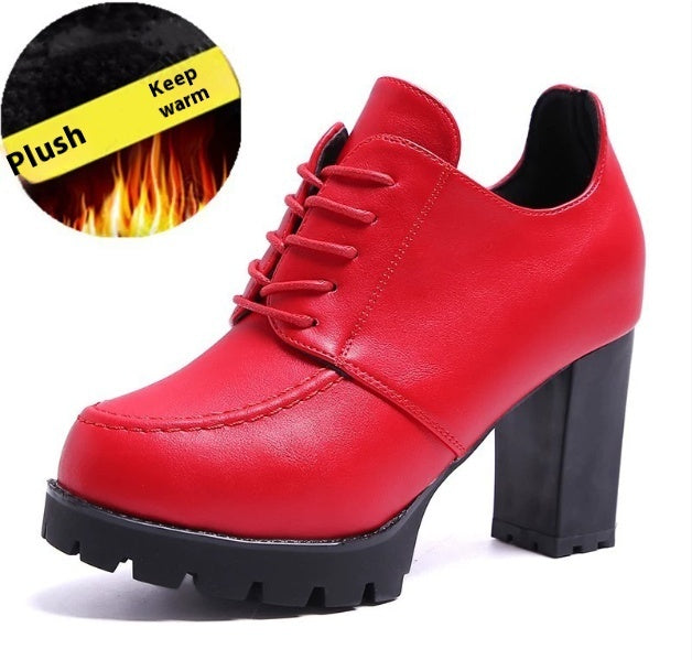 Women's Platform With Thick Heels And High Heels