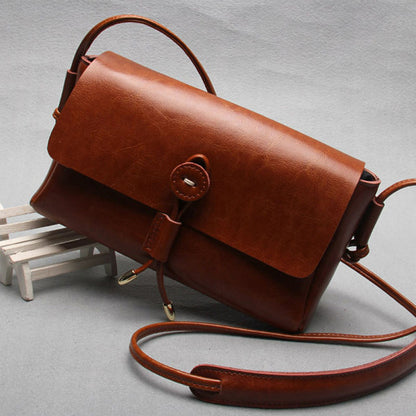 Leather bag bag buttons Korea 2020 new fashion shoulder bag ladies bags wholesale cross retro trend