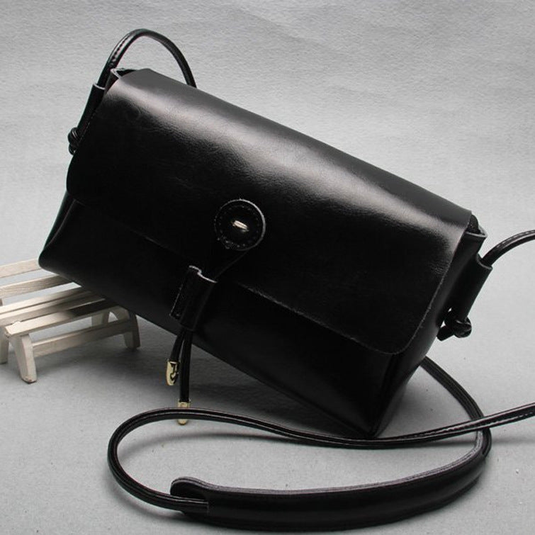 Leather bag bag buttons Korea 2020 new fashion shoulder bag ladies bags wholesale cross retro trend