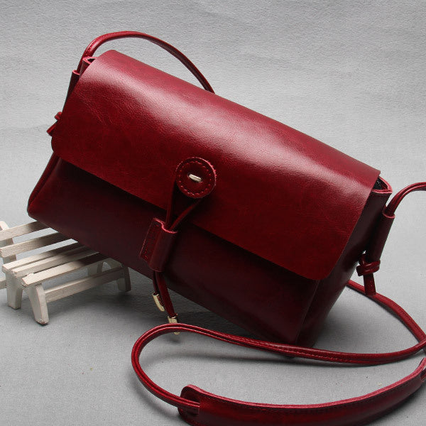 Leather bag bag buttons Korea 2020 new fashion shoulder bag ladies bags wholesale cross retro trend